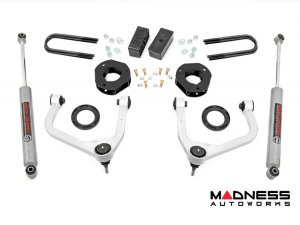 GMC Sierra 1500 Lift Kit - 3.5in - Strut Spacers w/ N3 Rear Shocks - Multi-Leaf Rear Springs - Aluminum Upper Control Arms